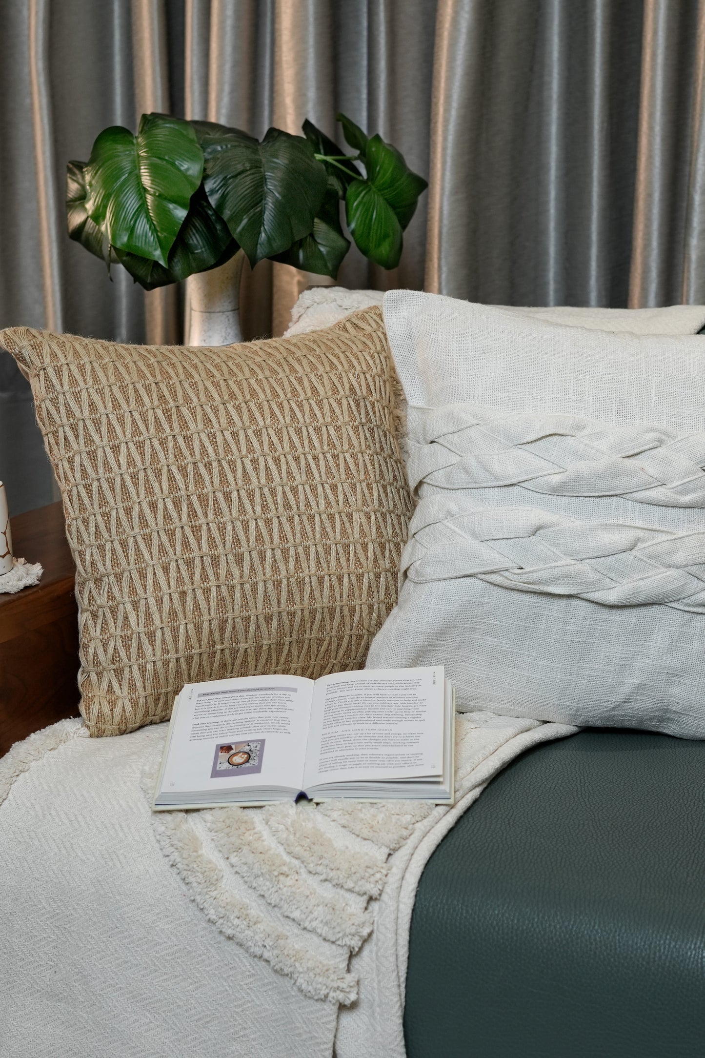 Shelly Cotton Patterned Cushion
