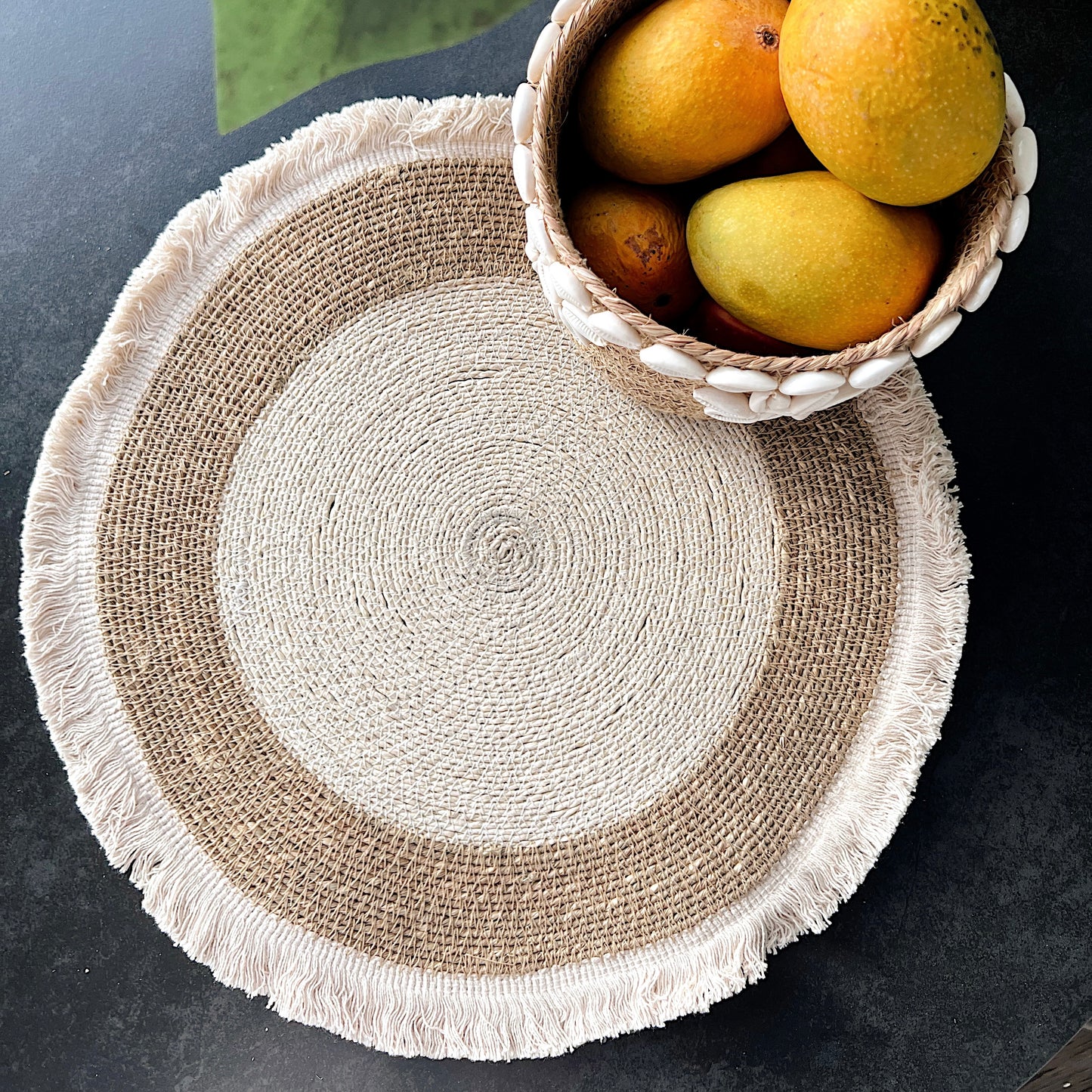 Amara Fringe Seagrass Placemat