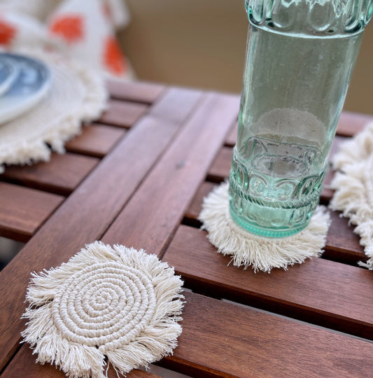 Bella Macrame Round Coaster