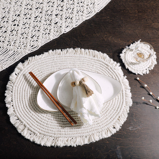 Bella Macrame Oval Placemat