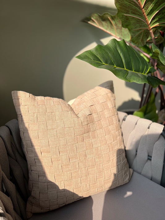 Bianca Cotton Knotted Cushion