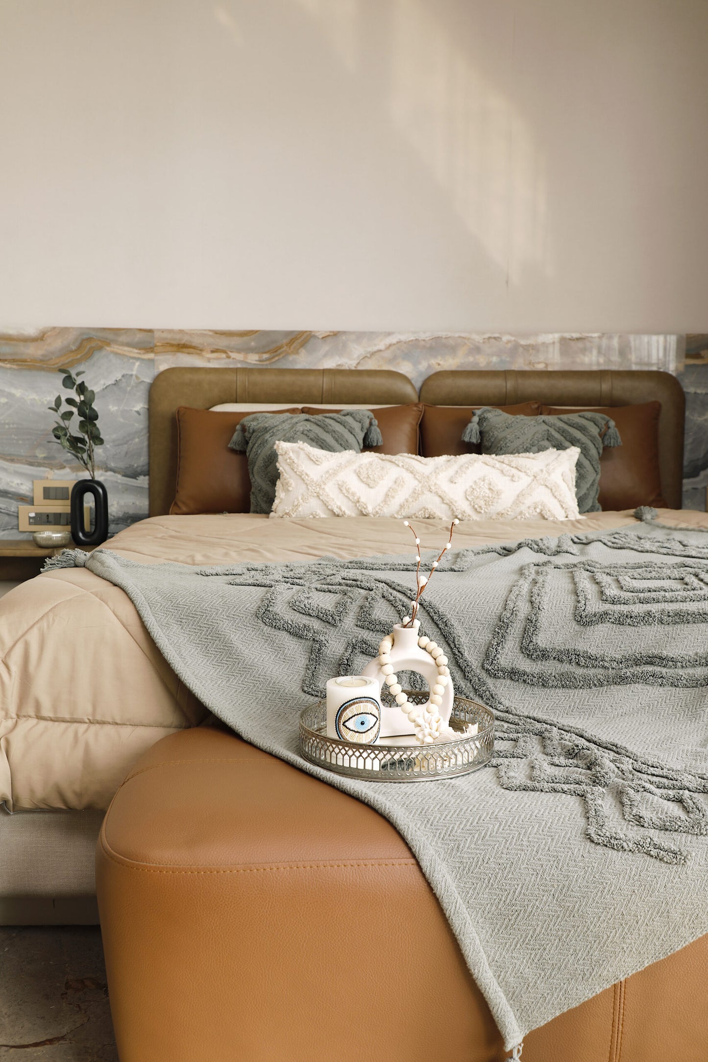 Diamond Tufted Throw