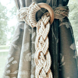 Macrame Braided Curtain Holder