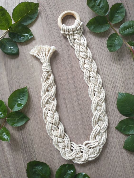 Macrame Braided Curtain Holder
