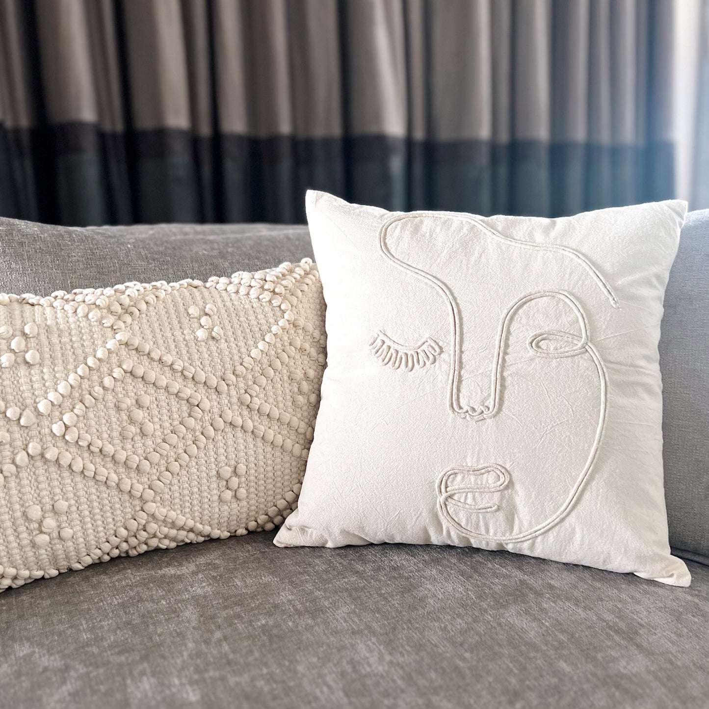 Marlo Abstract Face Cushion