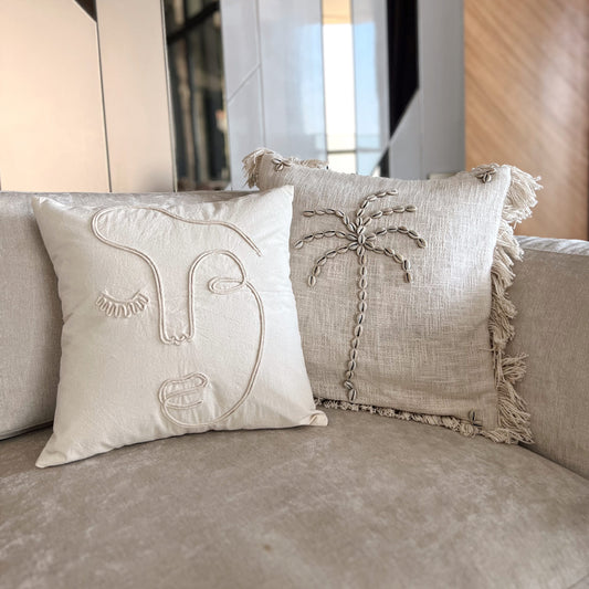 Marlo Abstract Face Cushion