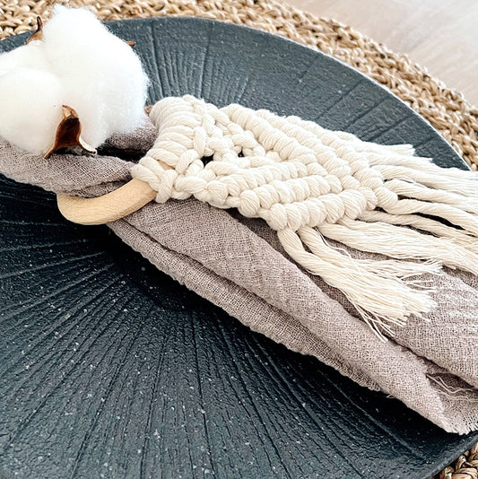 Boho Macrame Napkin Holder
