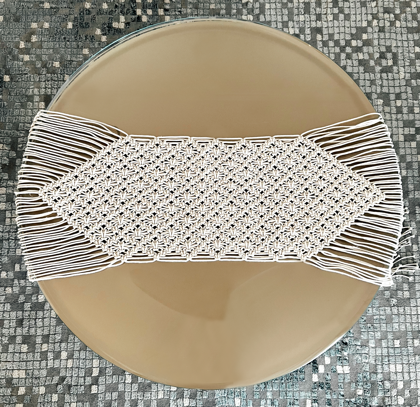 Nola Macrame Table Runner