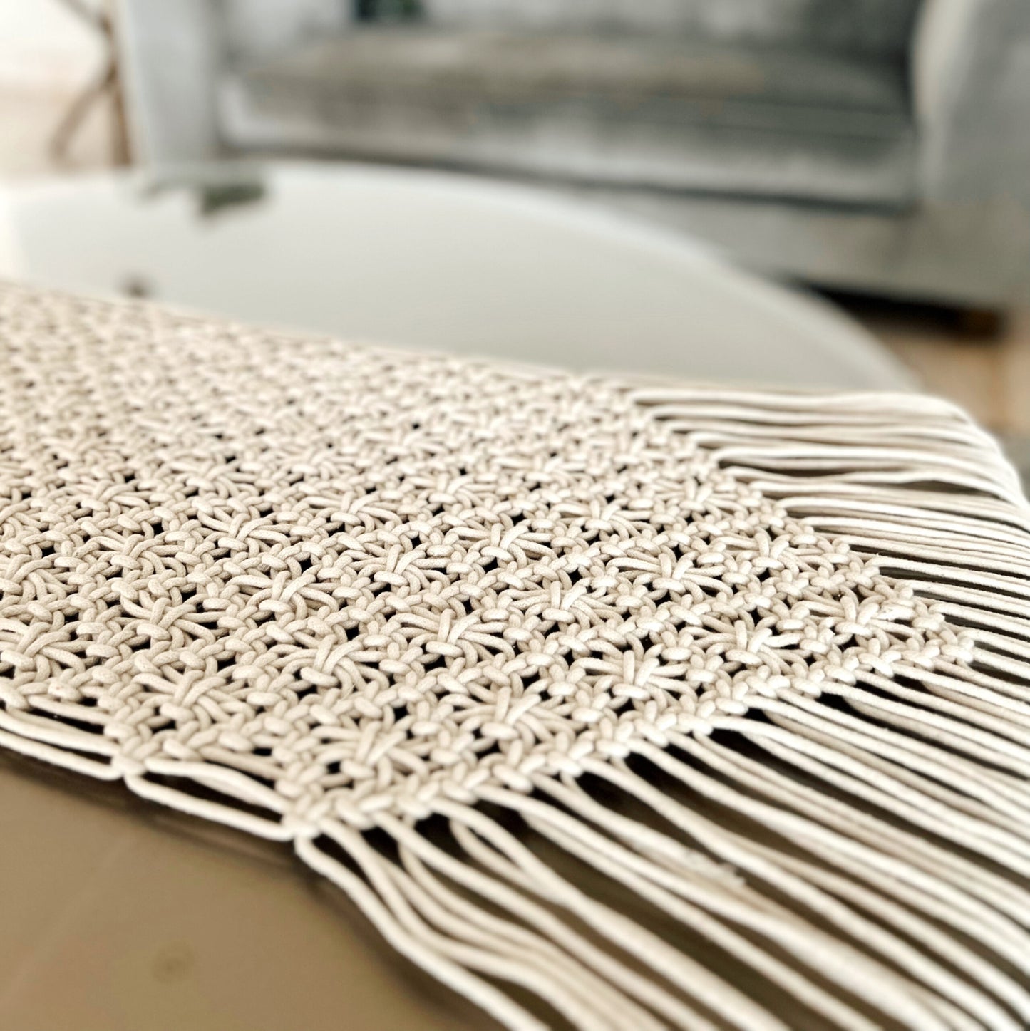 Nola Macrame Table Runner