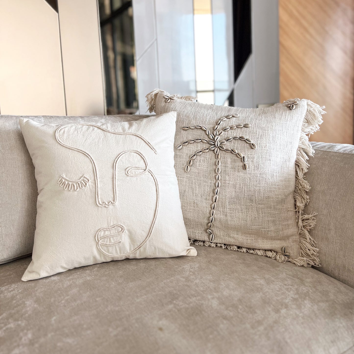 Palm Shell Cushion