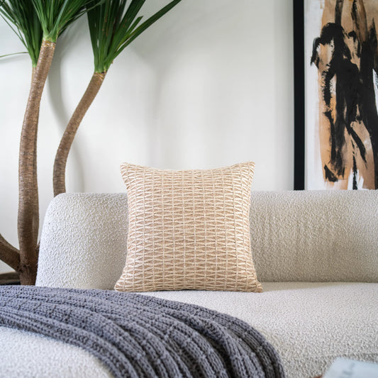 Shelly Cotton Patterned Cushion