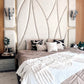 Rainbow Tassel White Throw