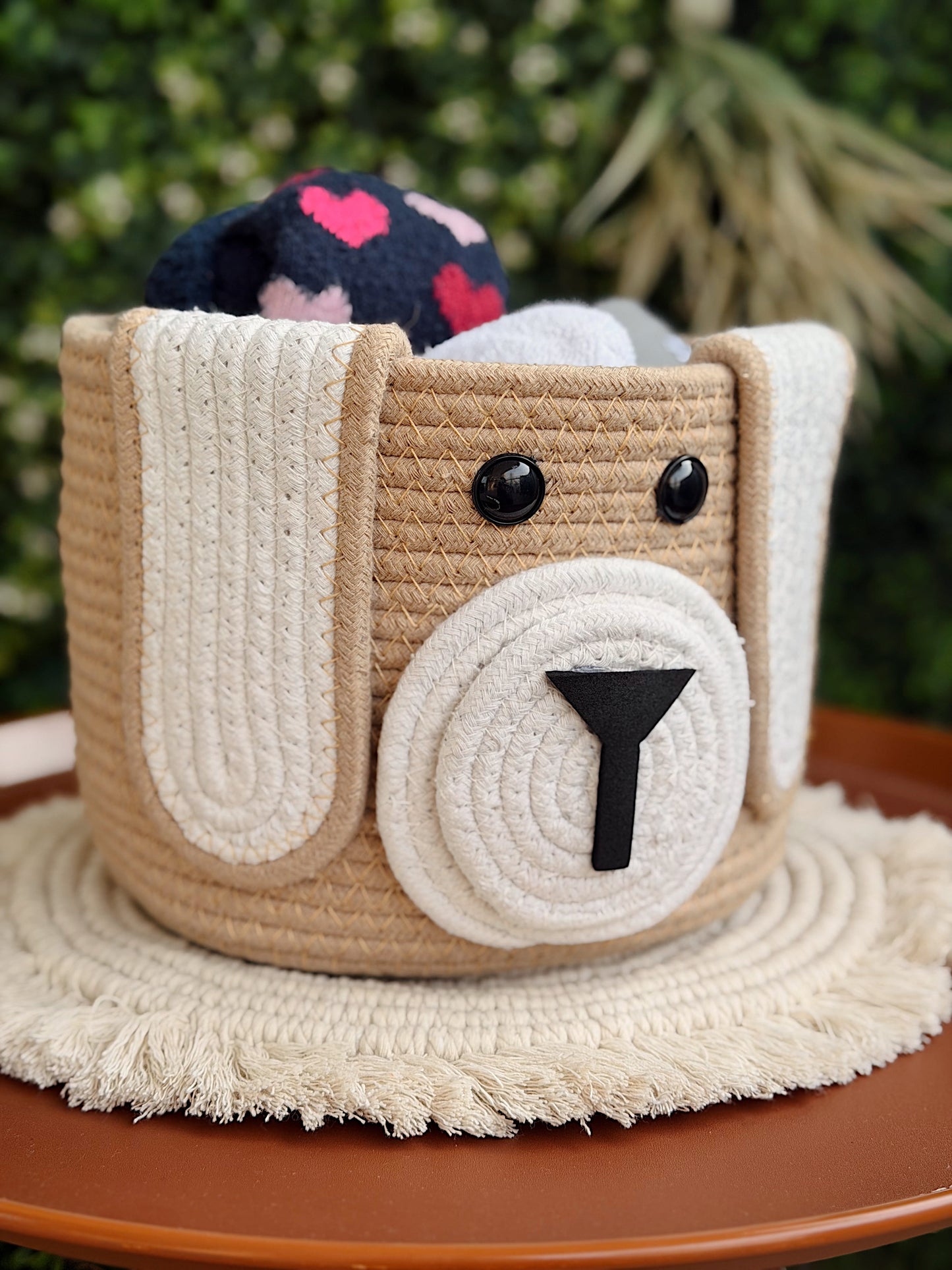 Puppy Crochet Basket