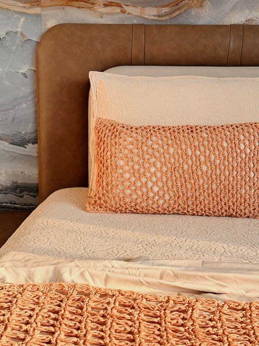 Isla Crochet Knotted Lumbar Cushion